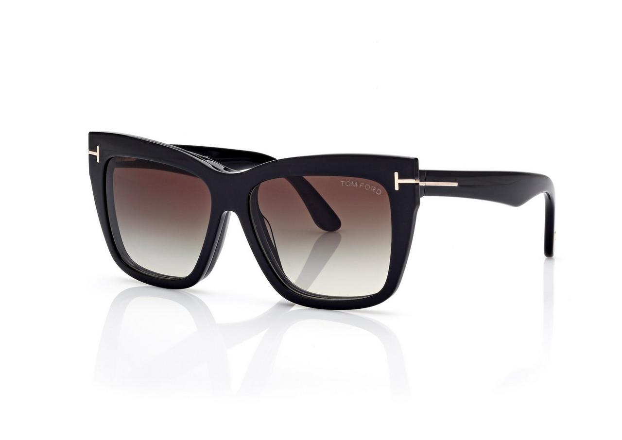 BLUE BLOCK SQUARE OPTICALS WITH CLIP ON SUNGLASSES image number 1