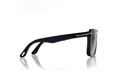 BLUE BLOCK SQUARE OPTICALS WITH CLIP ON SUNGLASSES image number 2
