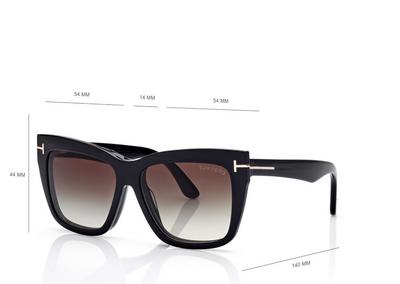 BLUE BLOCK SQUARE OPTICALS WITH CLIP ON SUNGLASSES image number 3