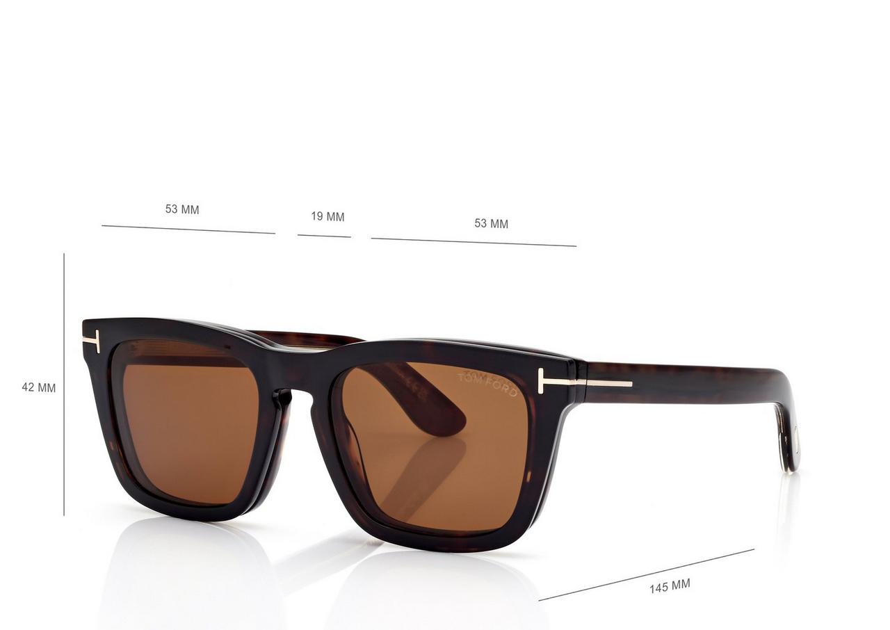 ICON BLUE BLOCK SQUARE OPTICALS WITH CLIP ON SUNGLASSES image number 3