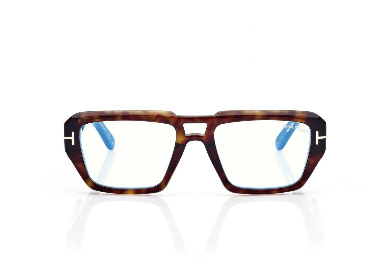 TOM FORD OM DARK HAVANA ICON BLUE BLOCK NAVIGATOR OPTICALS