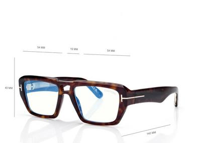 TOM FORD OM DARK HAVANA ICON BLUE BLOCK NAVIGATOR OPTICALS