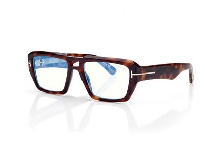 TOM FORD OM LIGHT HAVANA ICON BLUE BLOCK NAVIGATOR OPTICALS