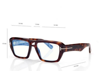 TOM FORD OM LIGHT HAVANA ICON BLUE BLOCK NAVIGATOR OPTICALS