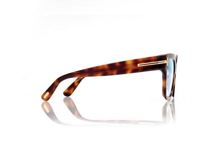TOM FORD OM LIGHT HAVANA ICON BLUE BLOCK SQUARE OPTICALS