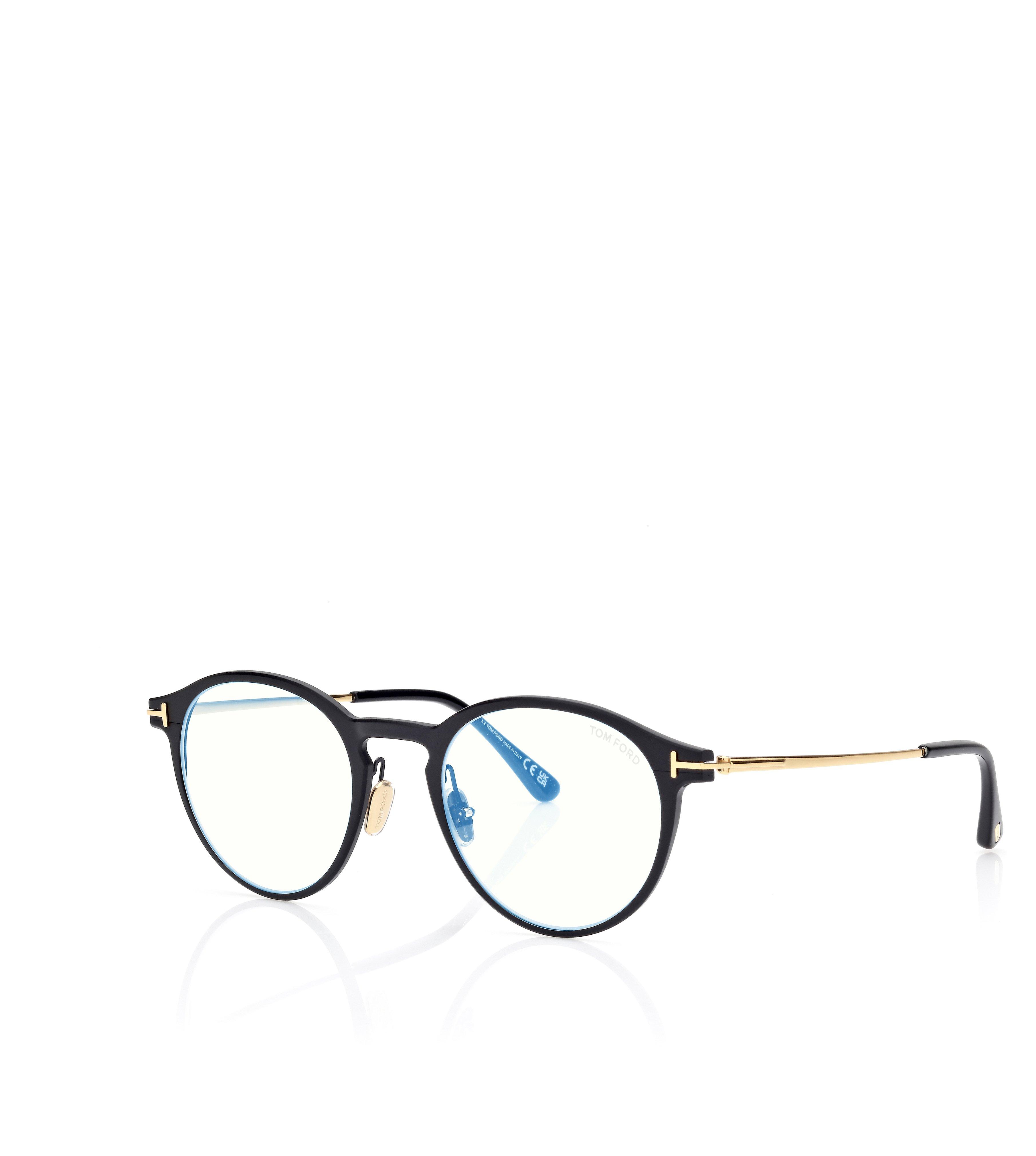 BLUE BLOCK ROUND OPTICALS