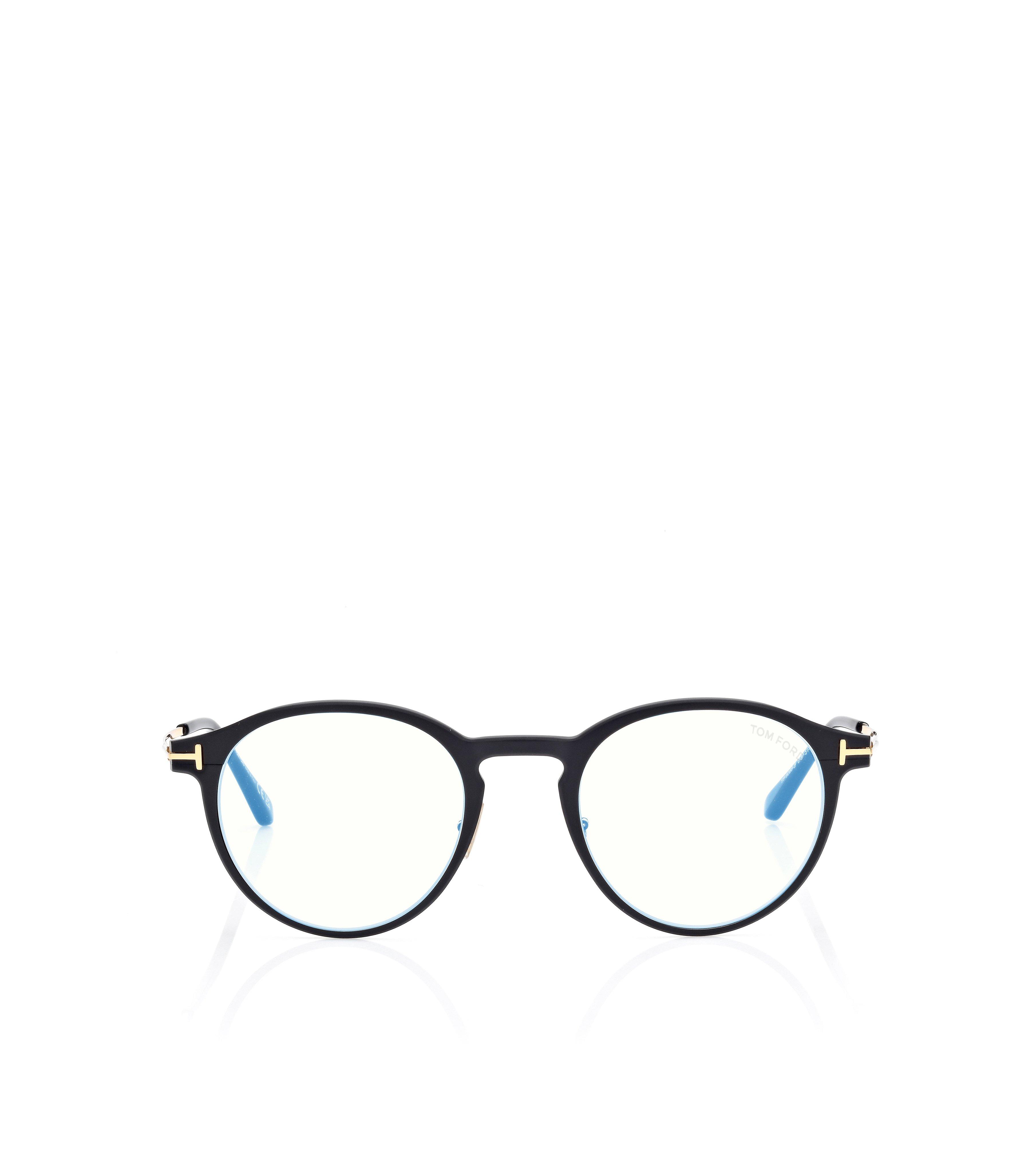 BLUE BLOCK ROUND OPTICALS