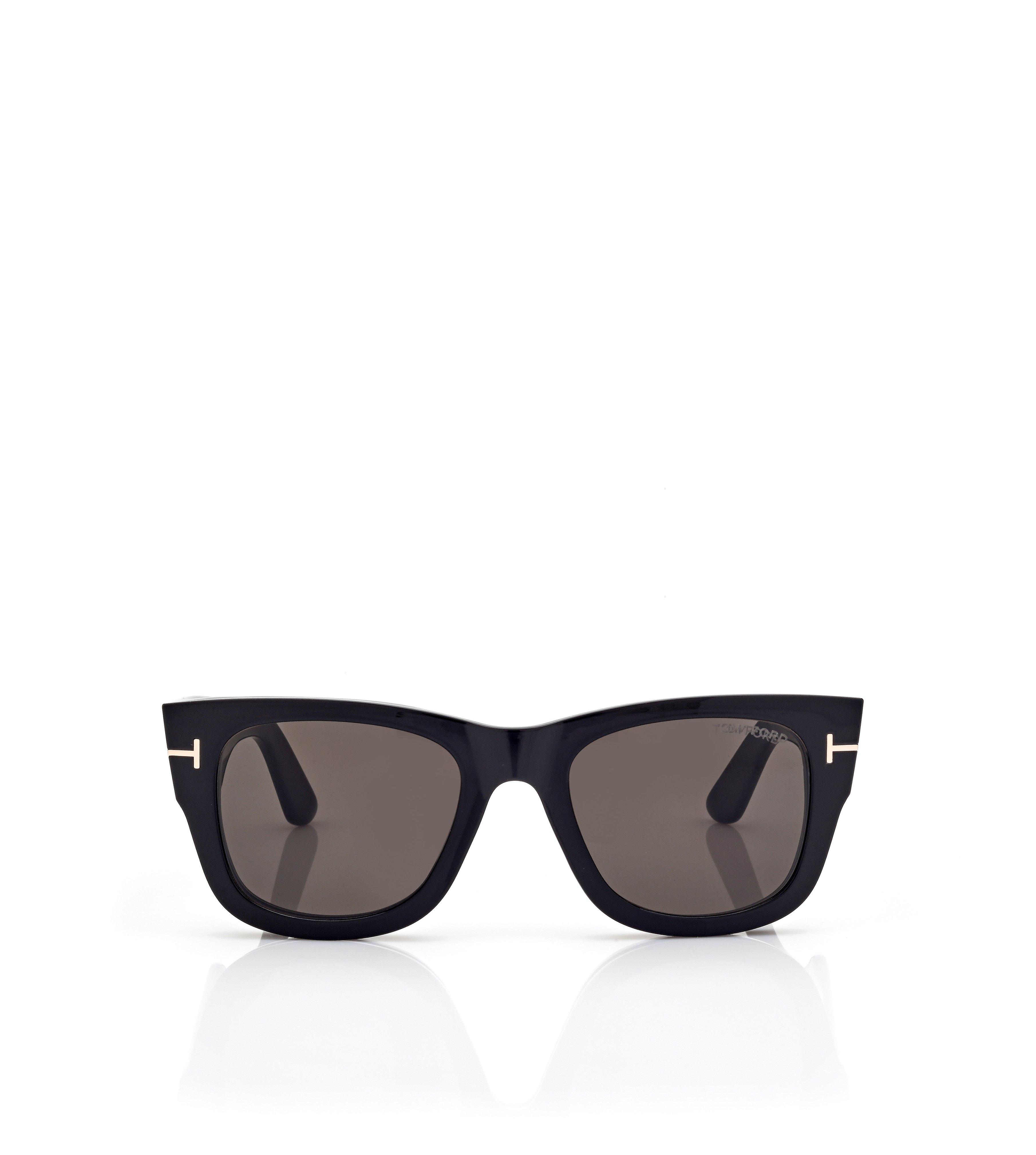 BLUE BLOCK SQUARE OPTICALS WITH CLIP ON SUNGLASSES