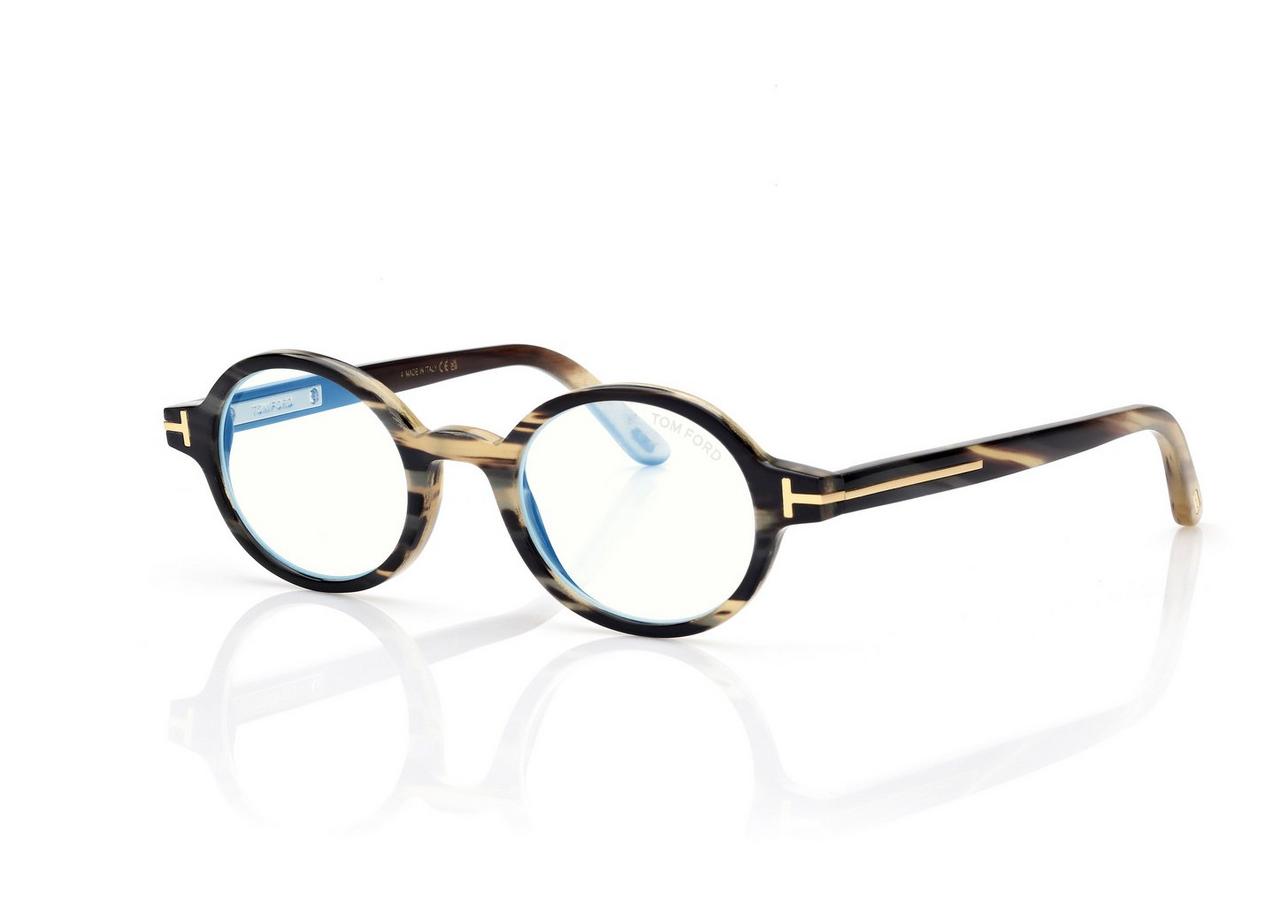 ROUND HORN BLUE BLOCK OPTICALS image number 1