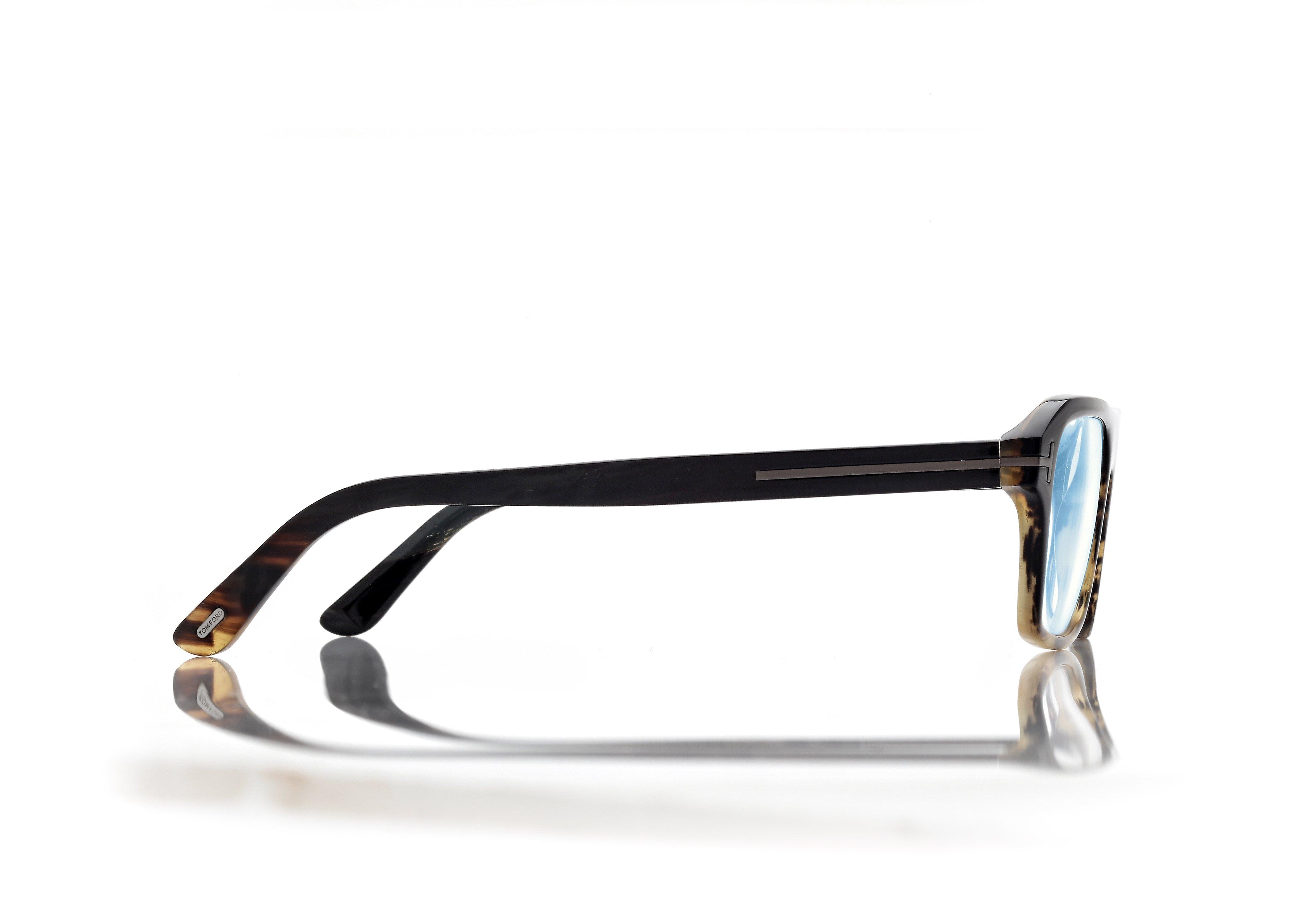 HORN RECTANGULAR BLUE BLOCK OPTICALS | TOM FORD Fashion