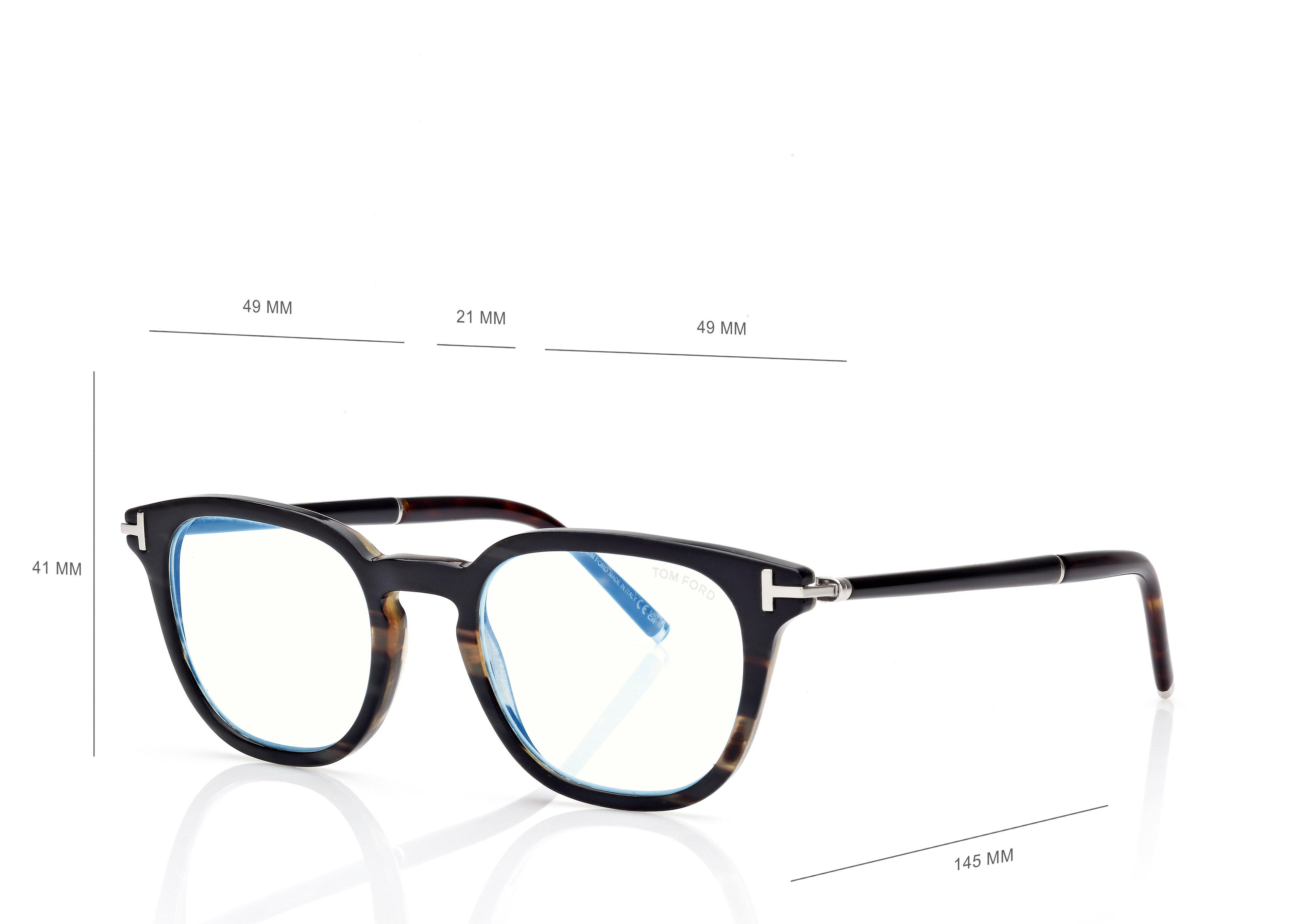 HORN SQUARE BLUE BLOCK OPTICALS | TOM FORD Fashion