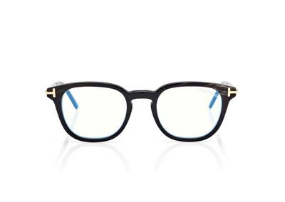 TOM FORD OM BLACK HORN HORN SQUARE BLUE BLOCK OPTICALS