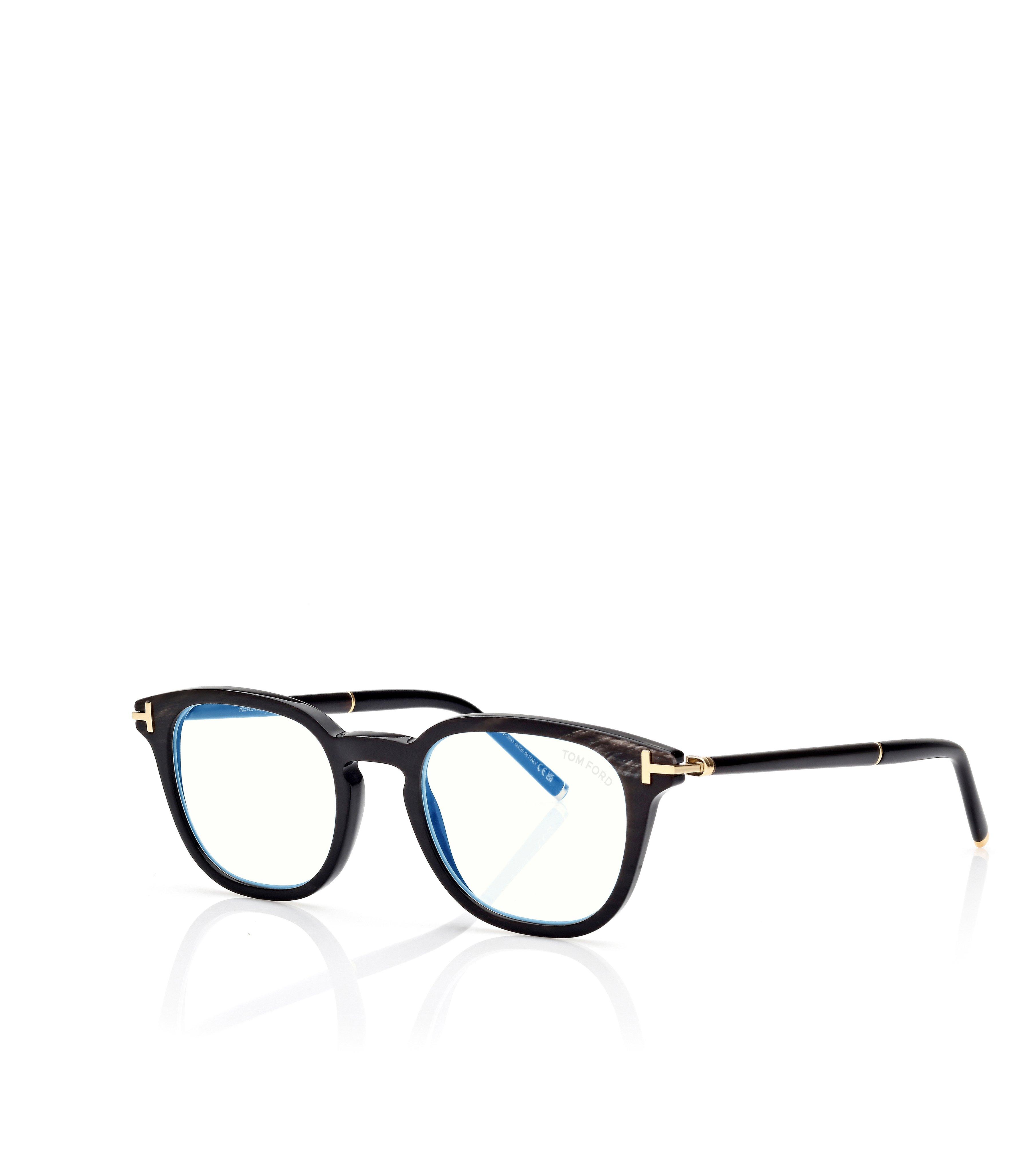HORN SQUARE BLUE BLOCK OPTICALS
