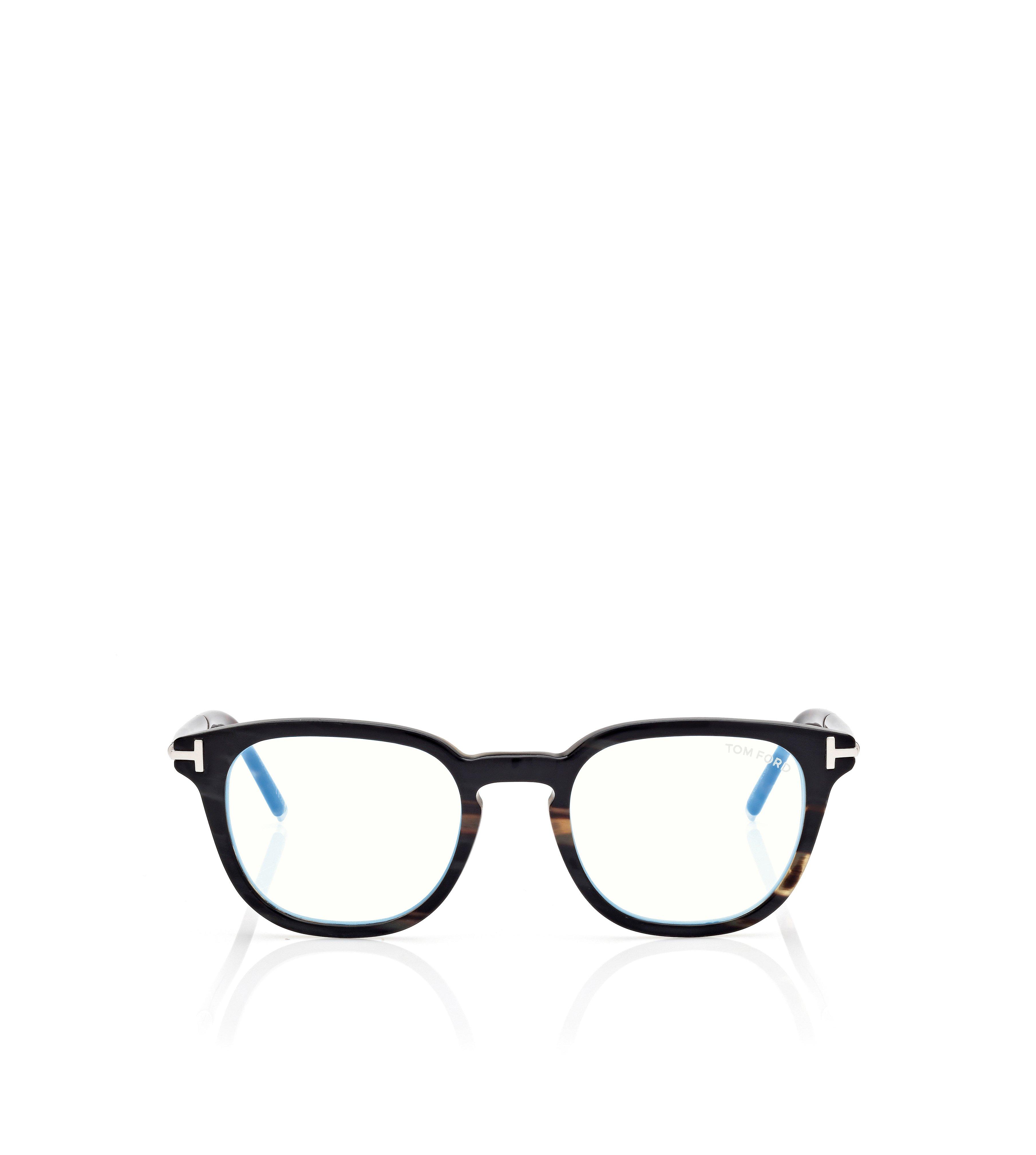 HORN SQUARE BLUE BLOCK OPTICALS