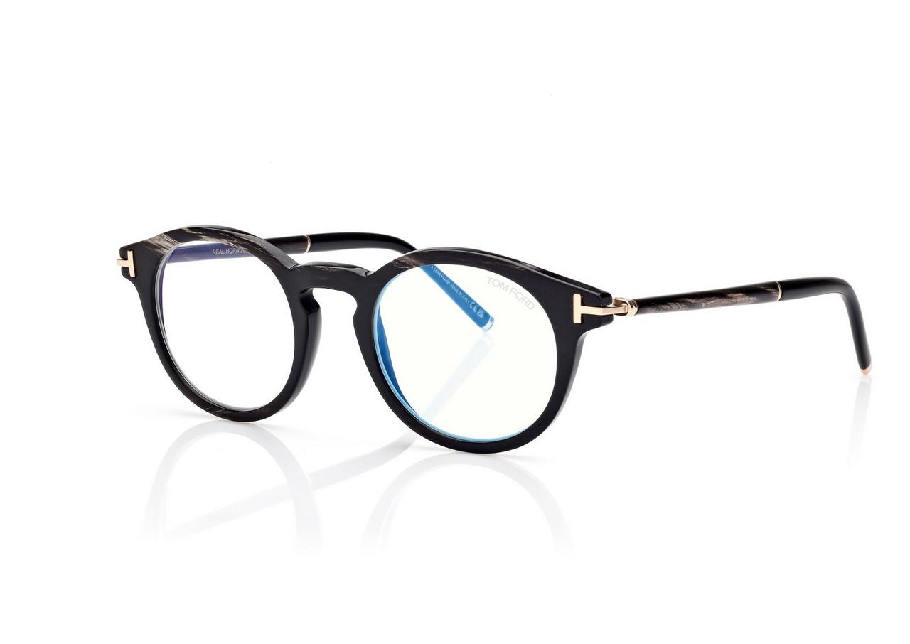 ROUND HORN BLUE BLOCK OPTICALS image number 1