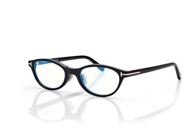 TOM FORD OM BLACK BLUE BLOCK OVAL OPTICALS