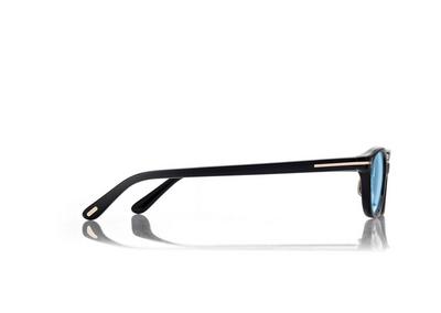 TOM FORD OM BLACK BLUE BLOCK OVAL OPTICALS