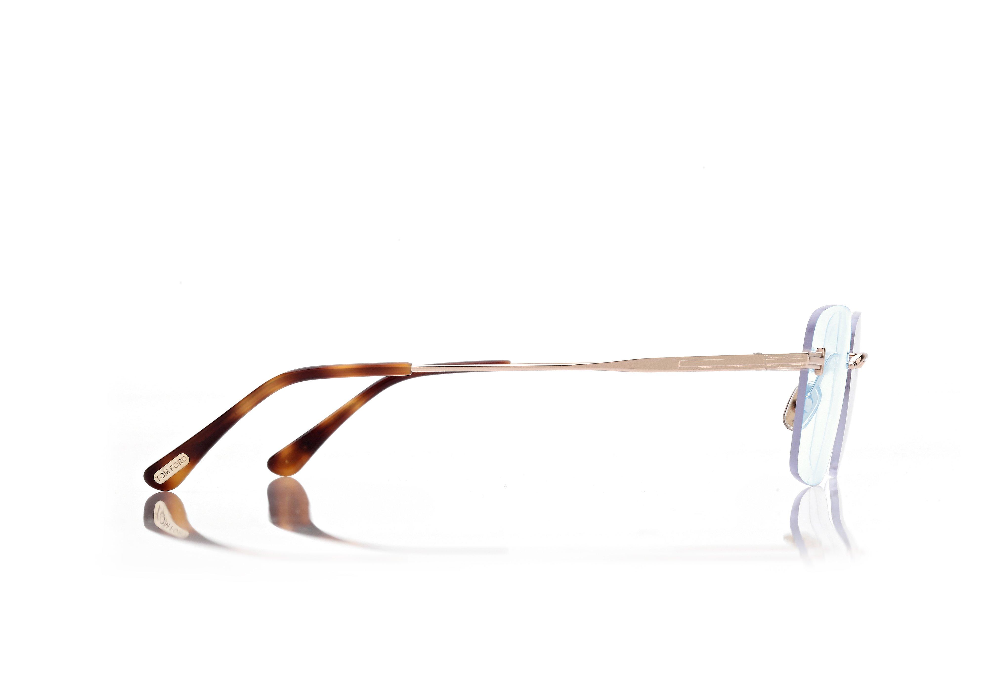 BLUE BLOCK RECTANGULAR OPTICALS | TOM FORD Fashion
