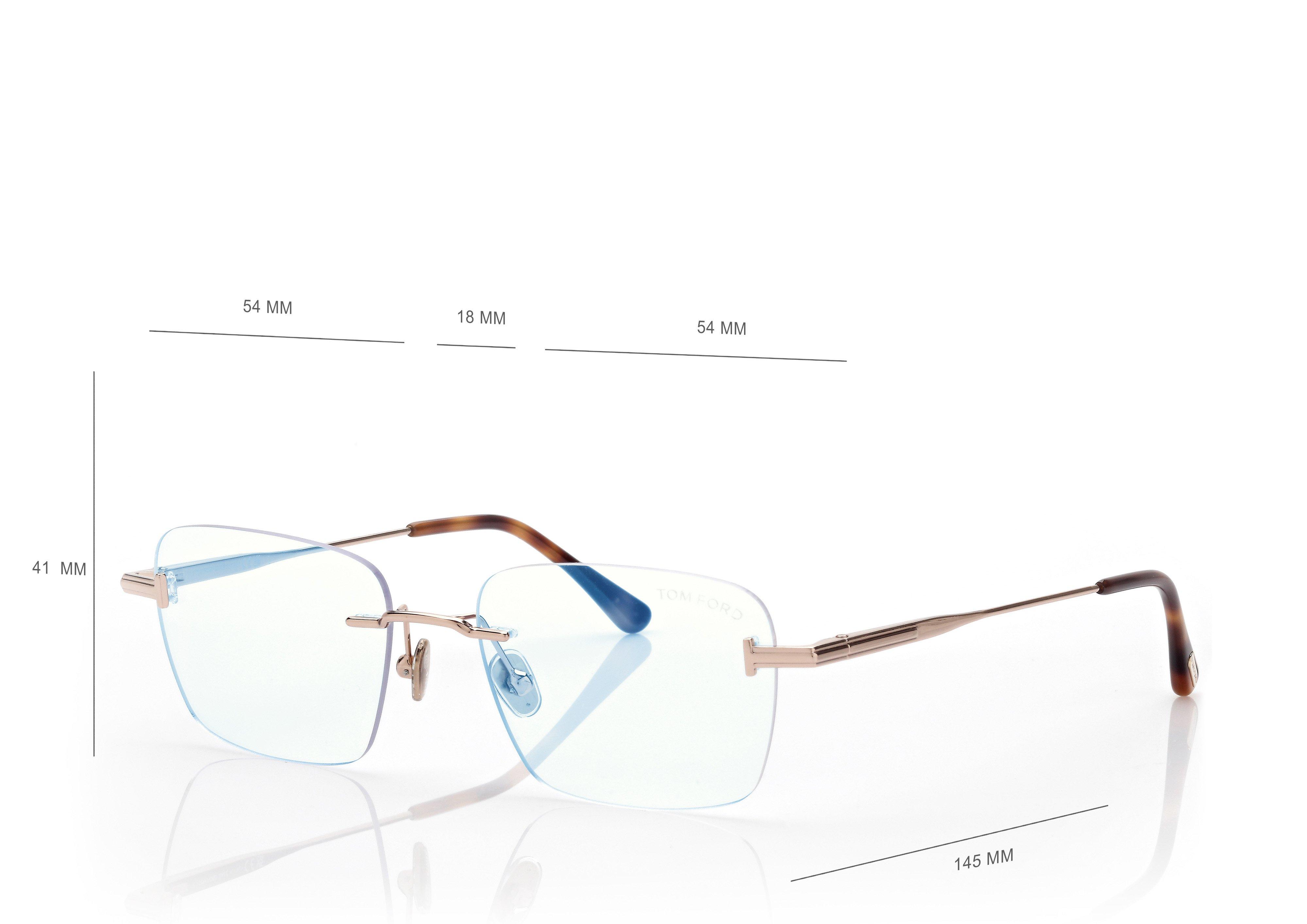 BLUE BLOCK RECTANGULAR OPTICALS | TOM FORD Fashion