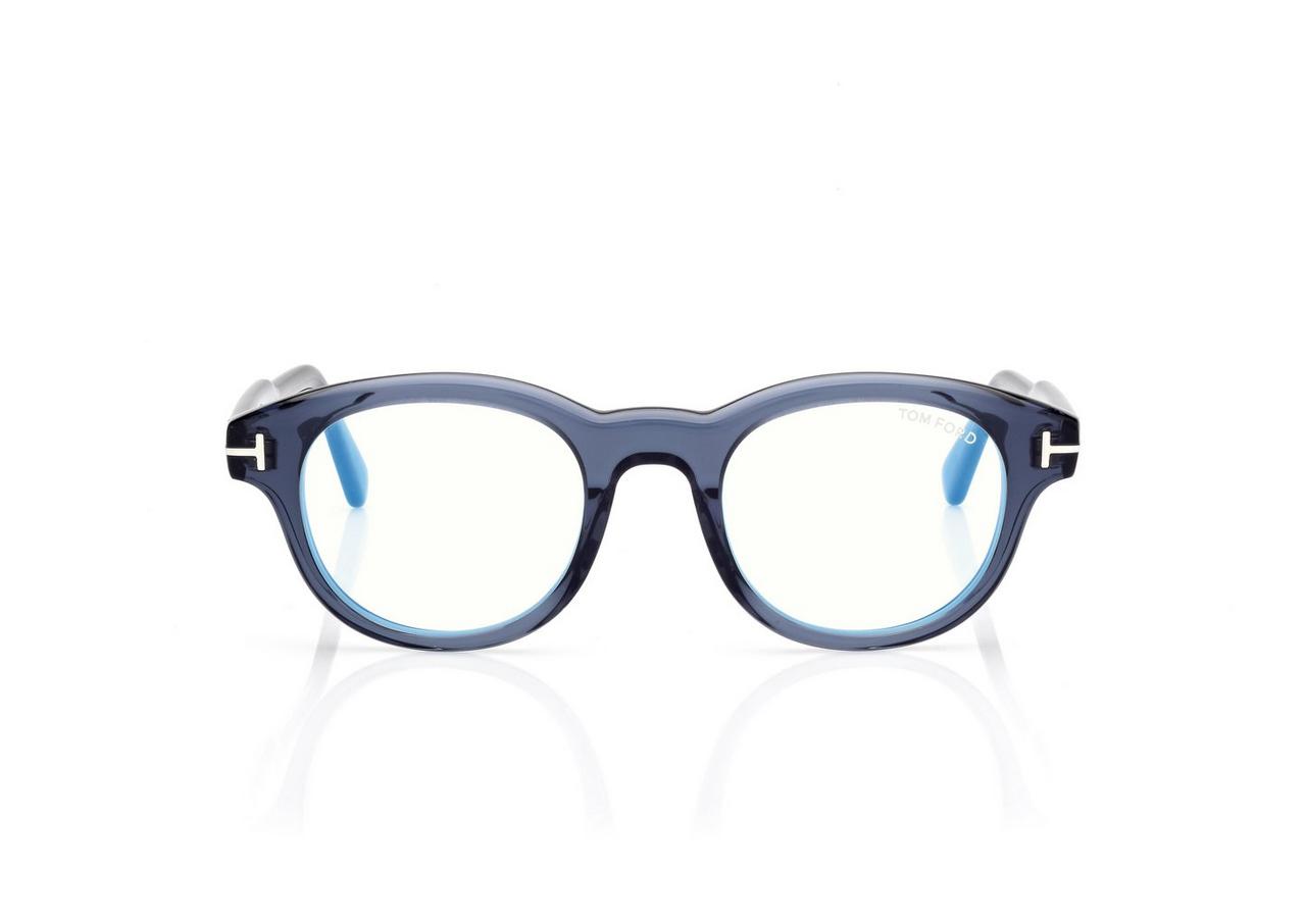 TOM FORD OM BLUE ROUND BLUE BLOCK OPTICALS