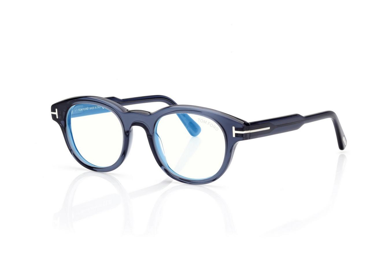 TOM FORD OM BLUE ROUND BLUE BLOCK OPTICALS