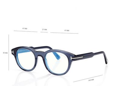 TOM FORD OM BLUE ROUND BLUE BLOCK OPTICALS