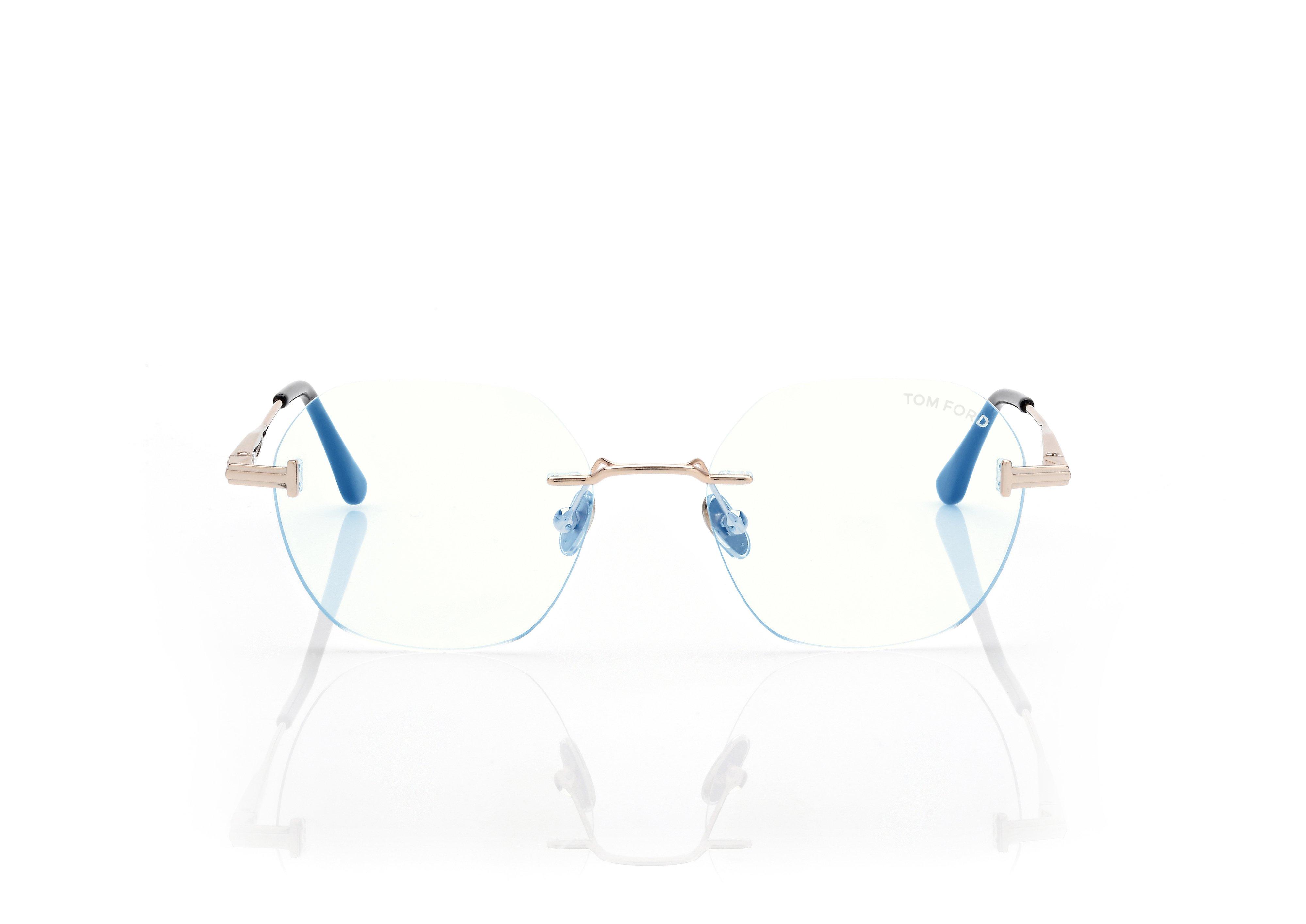 GEOMETRIC BLUE BLOCK OPTICALS | TOM FORD Fashion