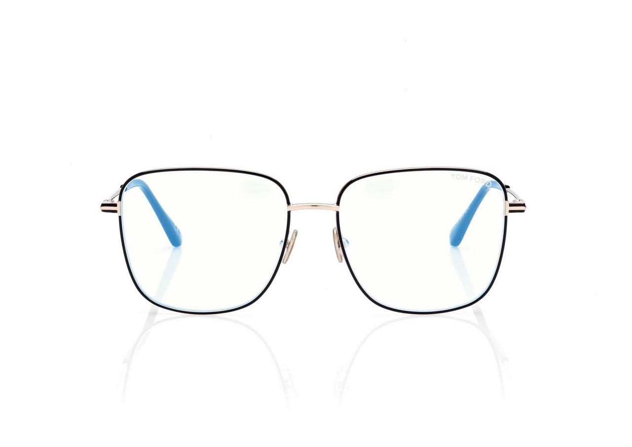 TOM FORD OM BLACK BLUE BLOCK SQUARE OPTICALS