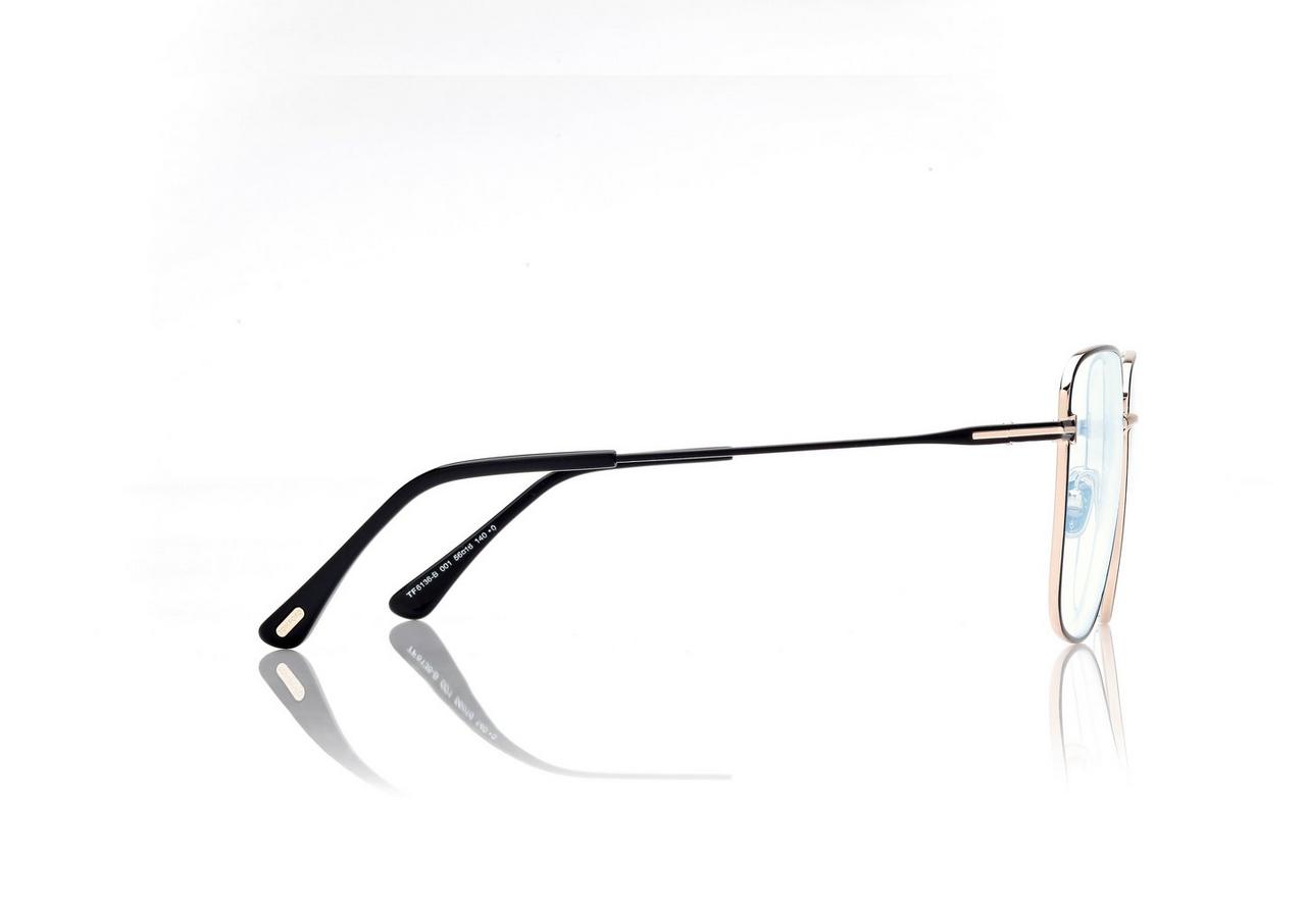 TOM FORD OM BLACK BLUE BLOCK SQUARE OPTICALS