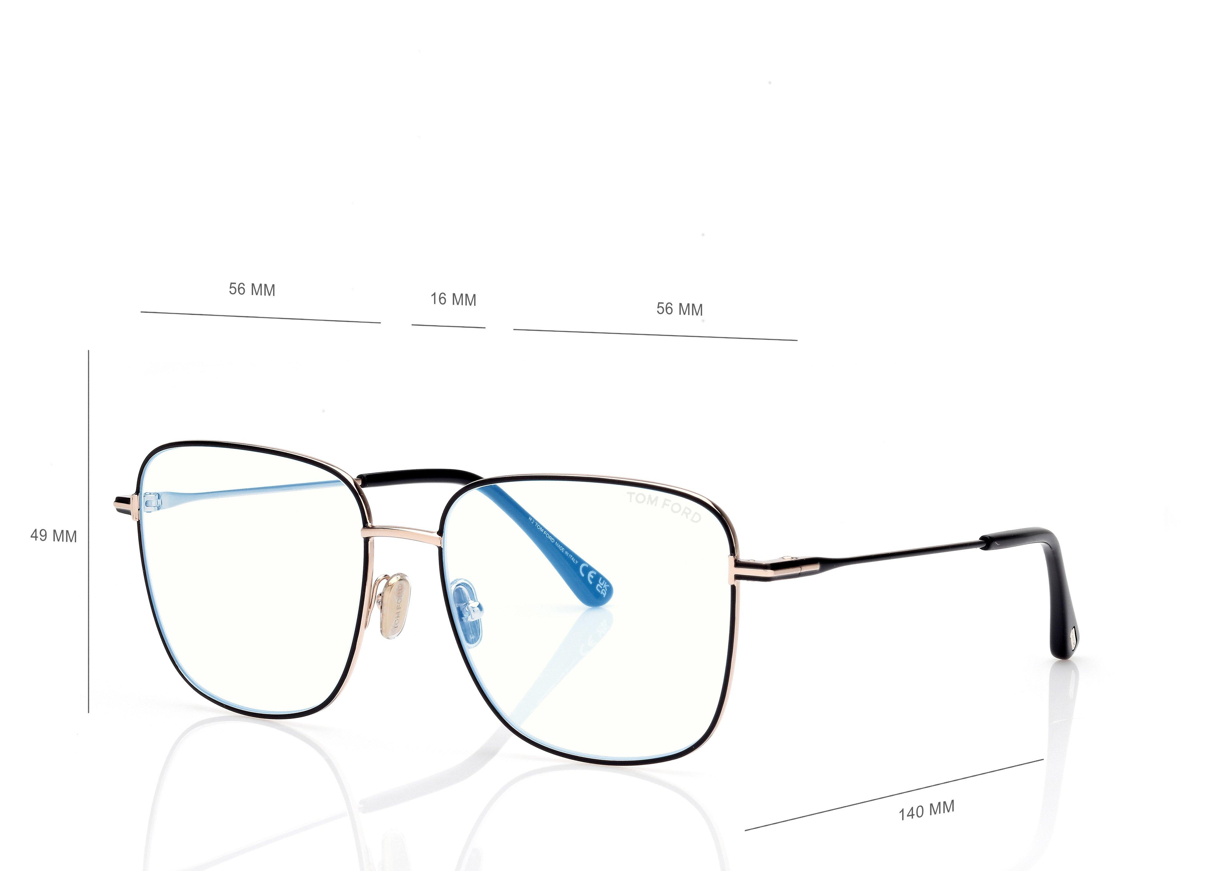 BLUE BLOCK SQUARE OPTICALS | TOM FORD Fashion