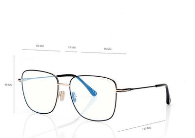 TOM FORD OM BLACK BLUE BLOCK SQUARE OPTICALS
