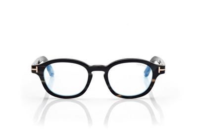 TOM FORD HORN LIGHT HORN ROUND HORN BLUE BLOCK OPTICALS