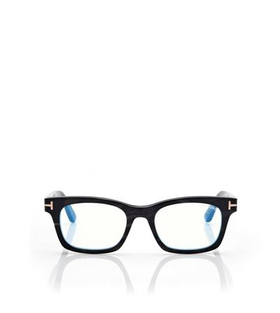 SQUARE HORN BLUE BLOCK OPTICALS