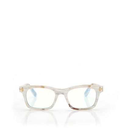 SQUARE HORN BLUE BLOCK OPTICALS