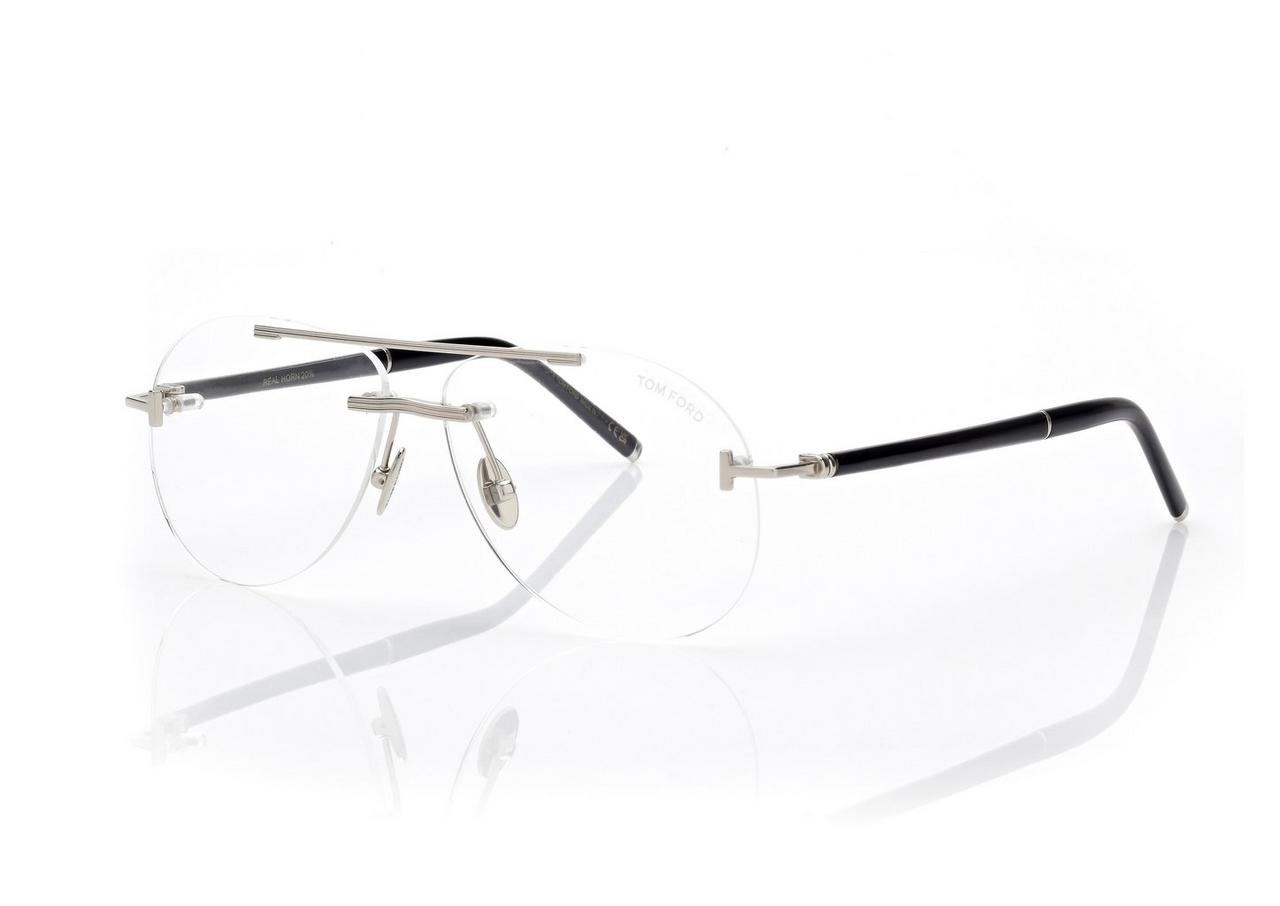TOM FORD OM PALLADIUM NAVIGATOR TITANIUM BLUE BLOCK OPTICALS