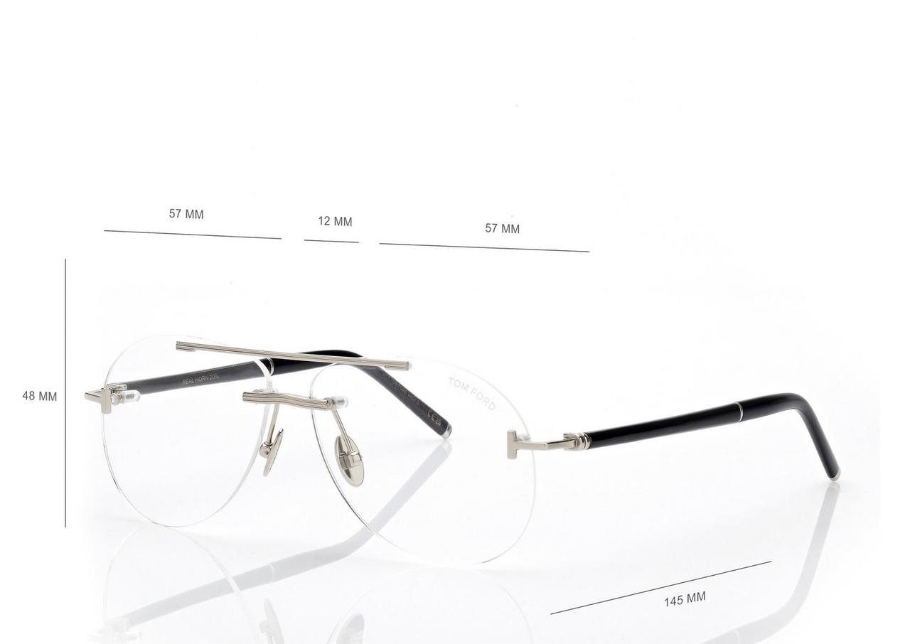 TOM FORD OM PALLADIUM NAVIGATOR TITANIUM BLUE BLOCK OPTICALS