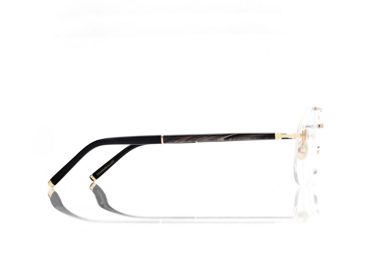 TOM FORD OM GOLD NAVIGATOR TITANIUM BLUE BLOCK OPTICALS