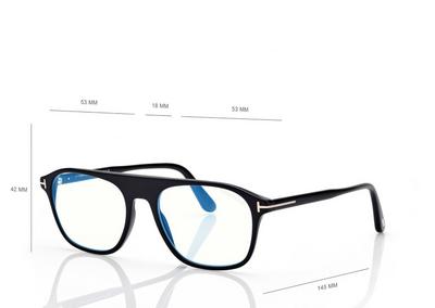 TOM FORD OM BLACK BLUE BLOCK PILOT OPTICALS