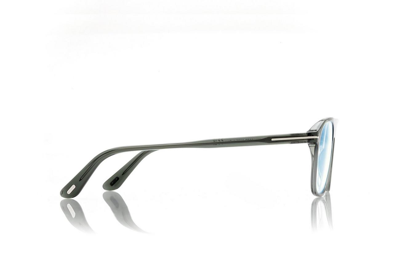 TOM FORD OM GREY BLUE BLOCK PILOT OPTICALS