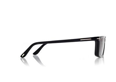 TOM FORD OM BLACK BLUE BLOCK RECTANGULAR OPTICALS WITH CLIP ON SUNGLASSES