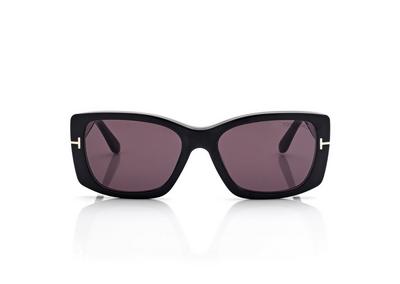 TOM FORD OM BLACK BLUE BLOCK RECTANGULAR OPTICALS WITH CLIP ON SUNGLASSES