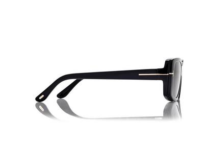 TOM FORD OM BLACK BLUE BLOCK RECTANGULAR OPTICALS WITH CLIP ON SUNGLASSES