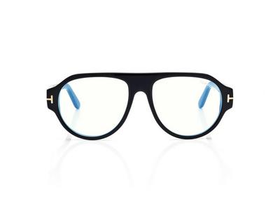 TOM FORD  BLACK BLUE BLOCK PILOT OPTICALS
