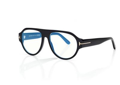 TOM FORD  BLACK BLUE BLOCK PILOT OPTICALS