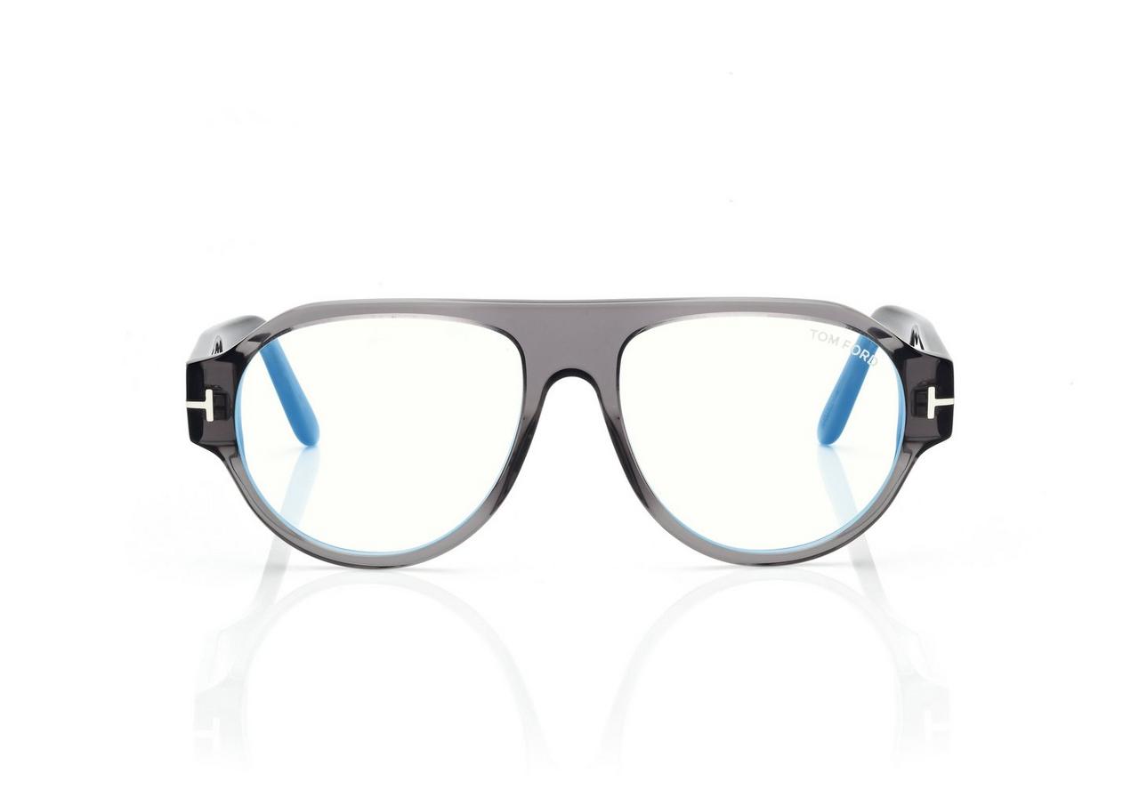 TOM FORD  GREY BLUE BLOCK PILOT OPTICALS