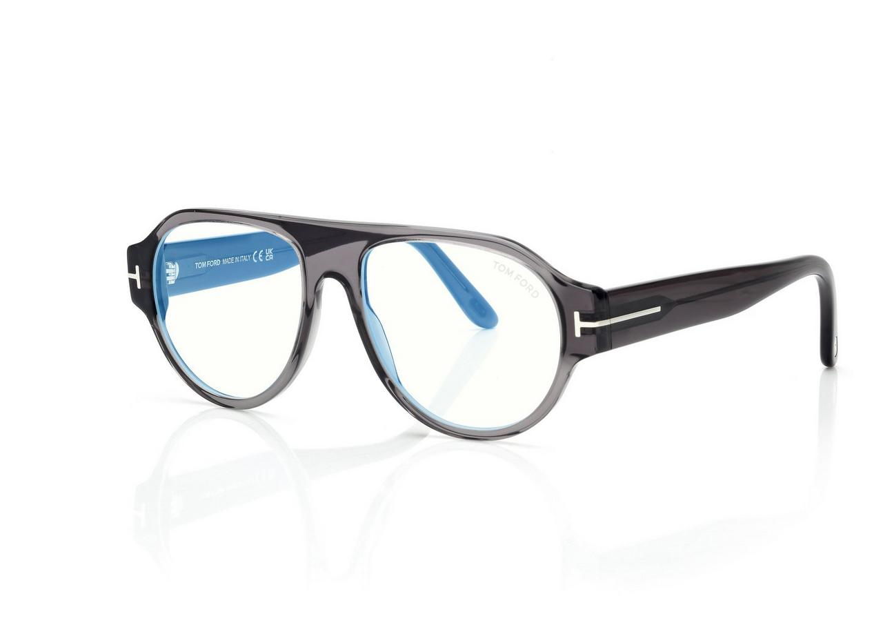 TOM FORD  GREY BLUE BLOCK PILOT OPTICALS