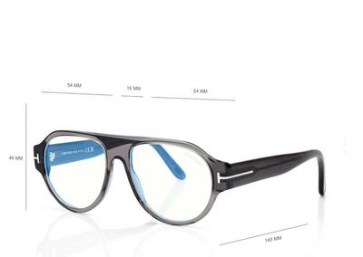 TOM FORD  GREY BLUE BLOCK PILOT OPTICALS