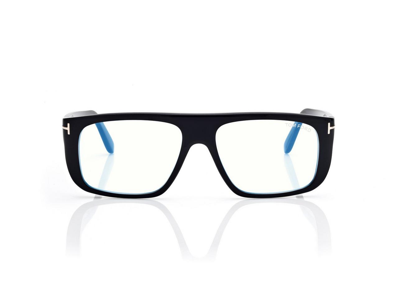 TOM FORD  BLACK BLUE BLOCK PILOT OPTICALS