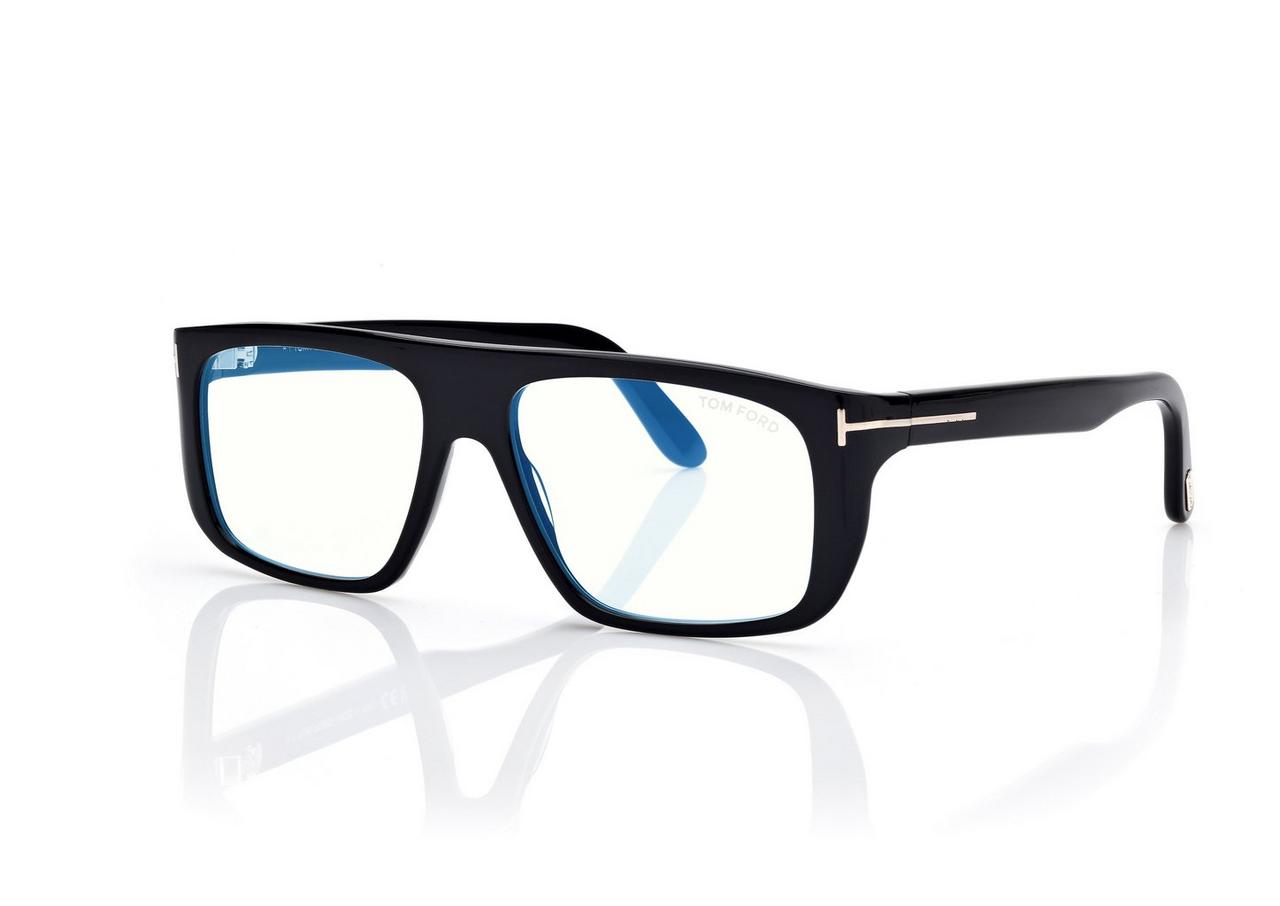 TOM FORD  BLACK BLUE BLOCK PILOT OPTICALS