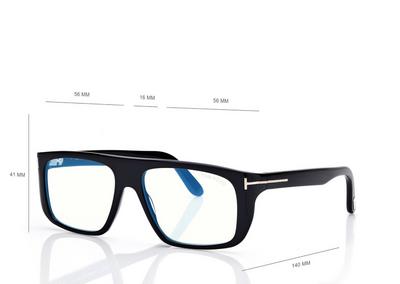 TOM FORD  BLACK BLUE BLOCK PILOT OPTICALS